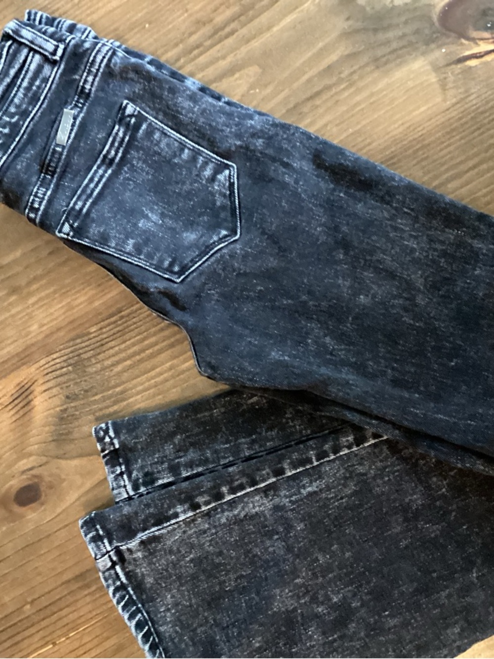 KanCan Men's Washed Black Straight Jeans